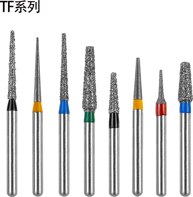 TF Type Dental Diamond Burs Dentistry Strawberries For High Speed Handpiece FG 1.6mm Dental Lab Polishing Endodontic