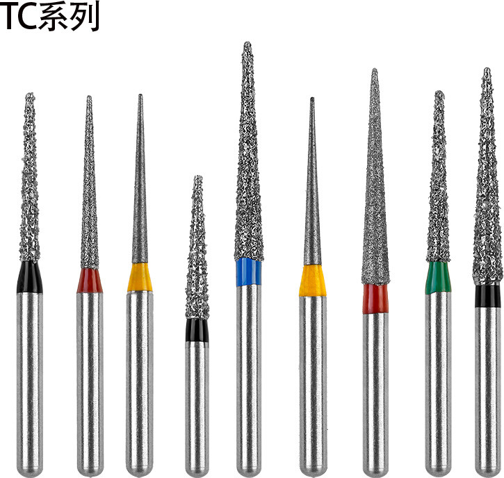 BEFULLBUR TC Tpye Dental Diamond Burs FG 1.6mm Teeth Stainless Steel for High Speed Handpiece Dentistry Nail Polishing