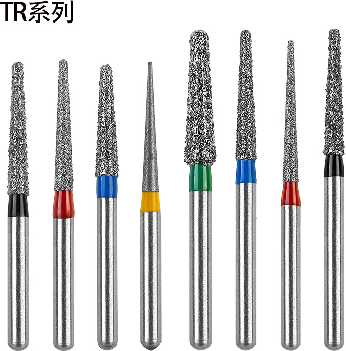 TR Type Dental Diamond Burs Standard Dentistry Strawberries Drills Dentist Tools FG High Speed Bur 1.6mm 