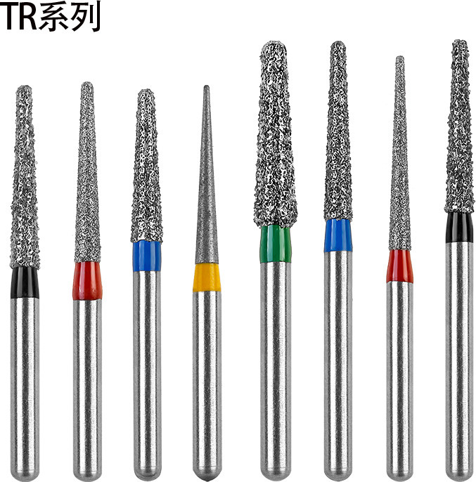 TR Type Dental Diamond Burs Standard Dentistry Strawberries Drills Dentist Tools FG High Speed Bur 1.6mm 